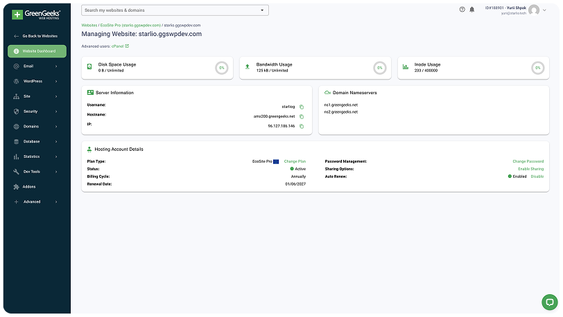 Daily backups dashboard