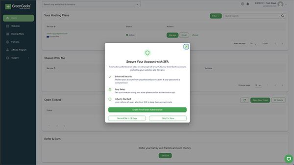 Security dashboard