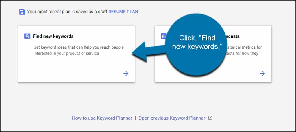 Find New Keywords