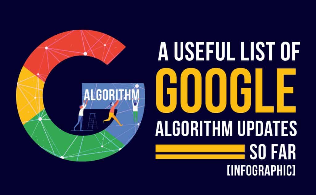 A Useful List of Google Algorithm Updates So Far [Infographic]