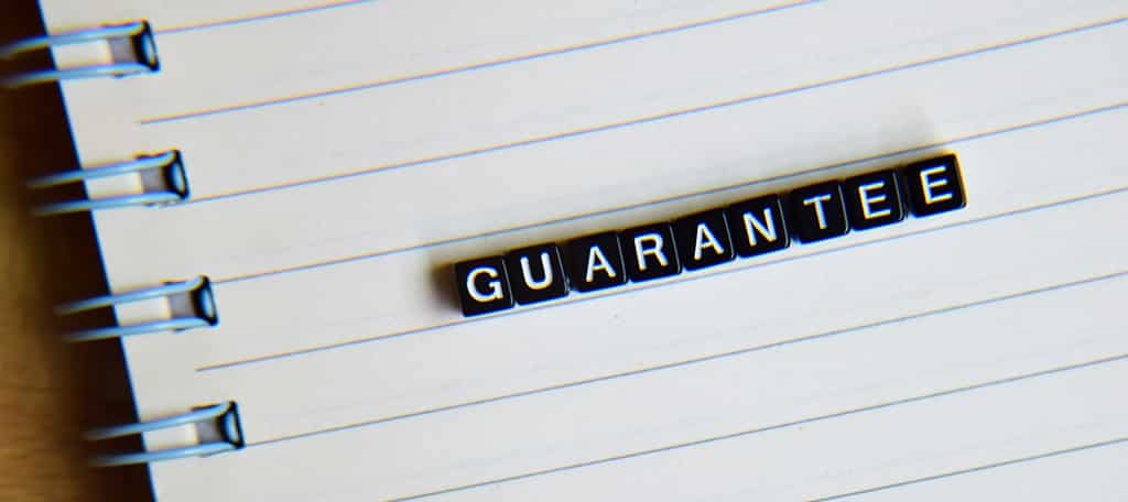 no guarantee