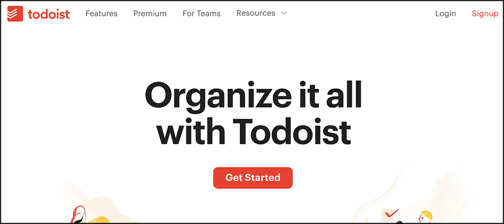 Todoist to-do list app