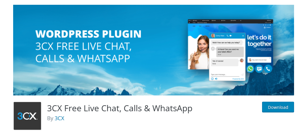 3CX is a great live chat plugin for WordPress