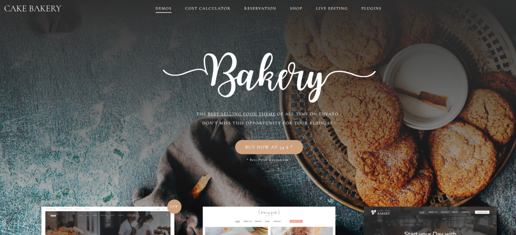 cake bakery theme