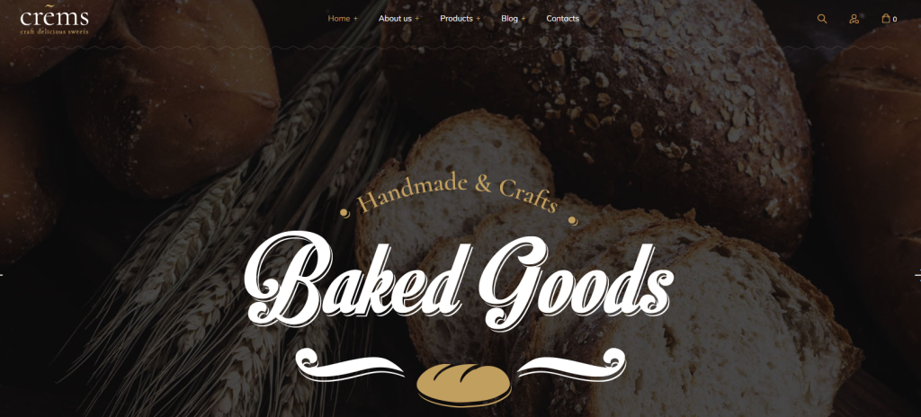 crems bakery theme