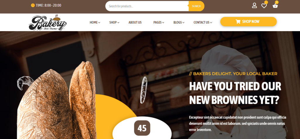 divi bakery theme