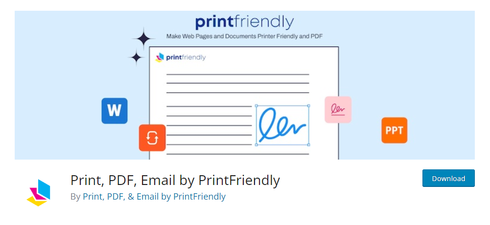 printfriendly wordpress pdf viewer
