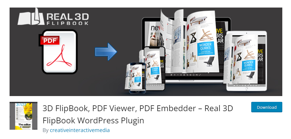 real3d wordpress pdf viewer