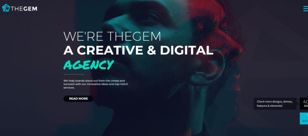 TheGem digital marketing theme WordPress