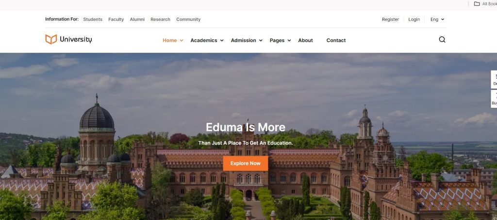 Eduma university wordpress theme