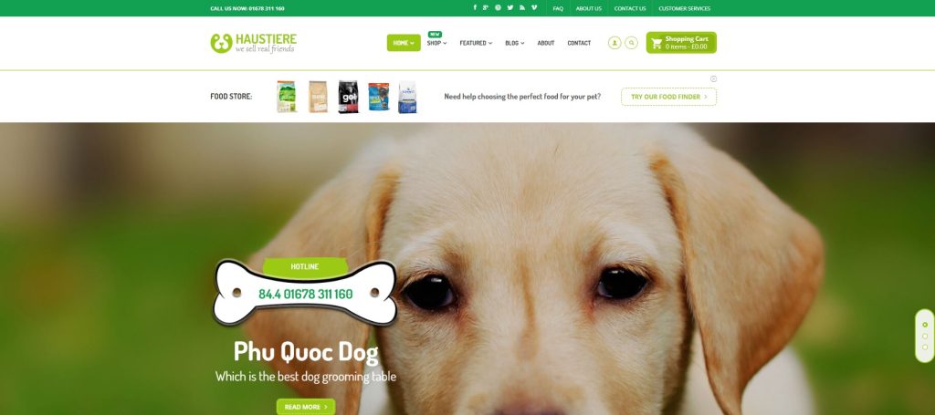 Pets themes wordpress