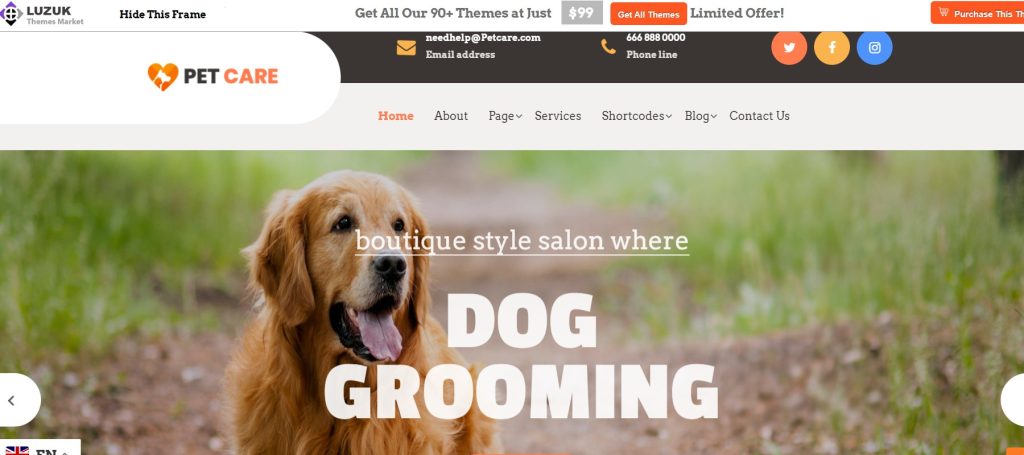 Pet Clinic pets themes wordpress