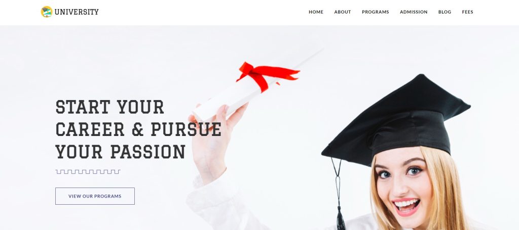 OceanWP university wordpress theme