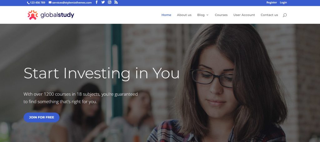 Divi university wordpress theme