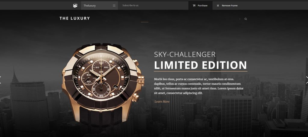 The Luxury dark wordpress themes