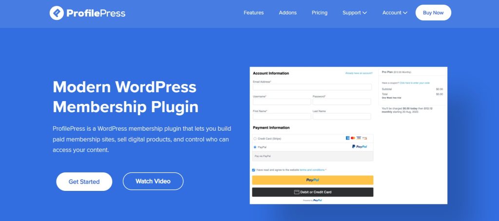 ProfilePress WordPress user registration plugin