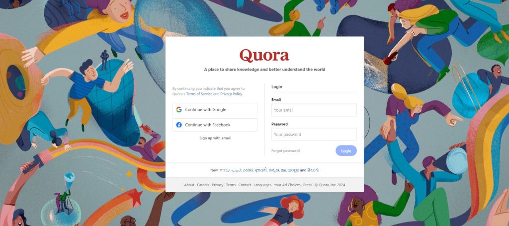 Quora free website promotion