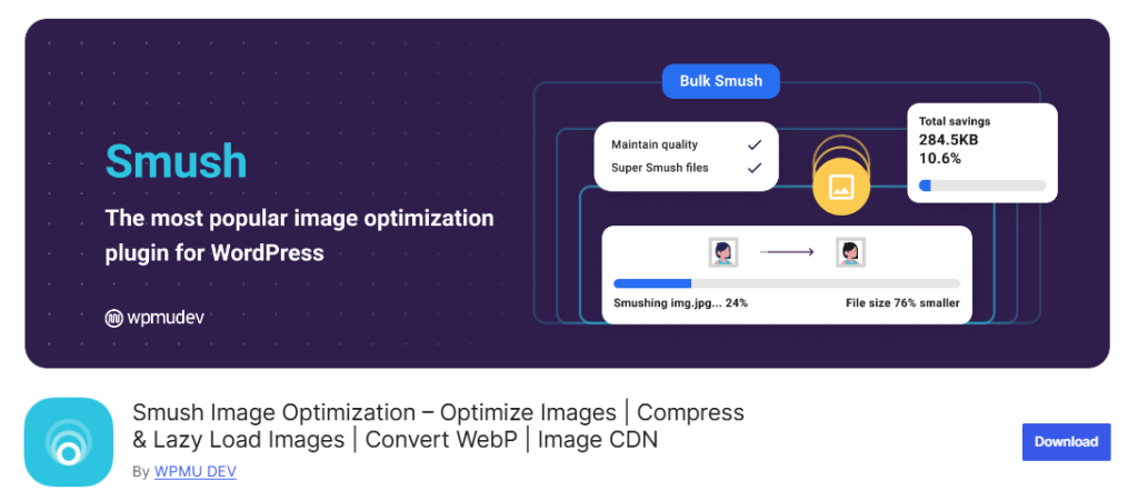 Smush plugin