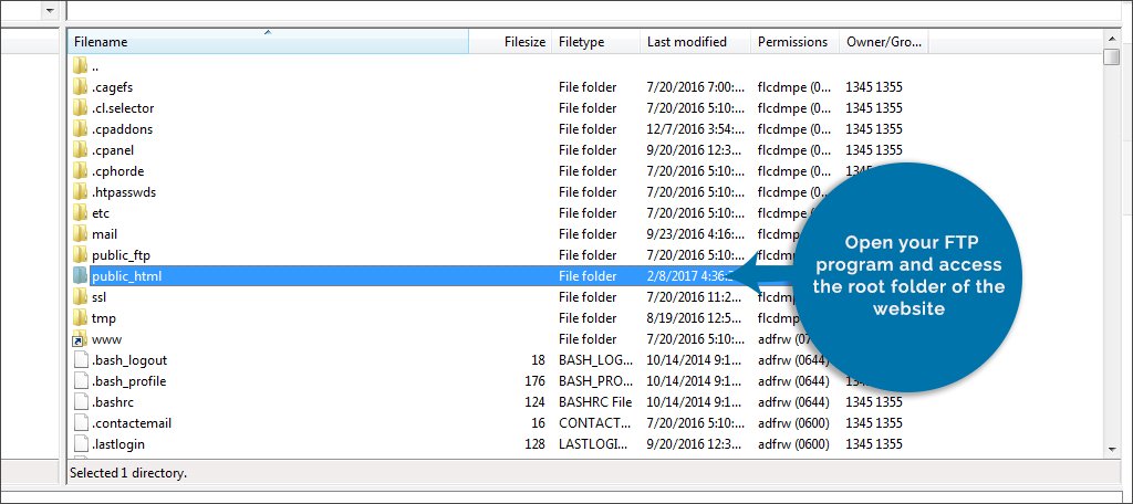 filezilla windows 2016 not accessing directory