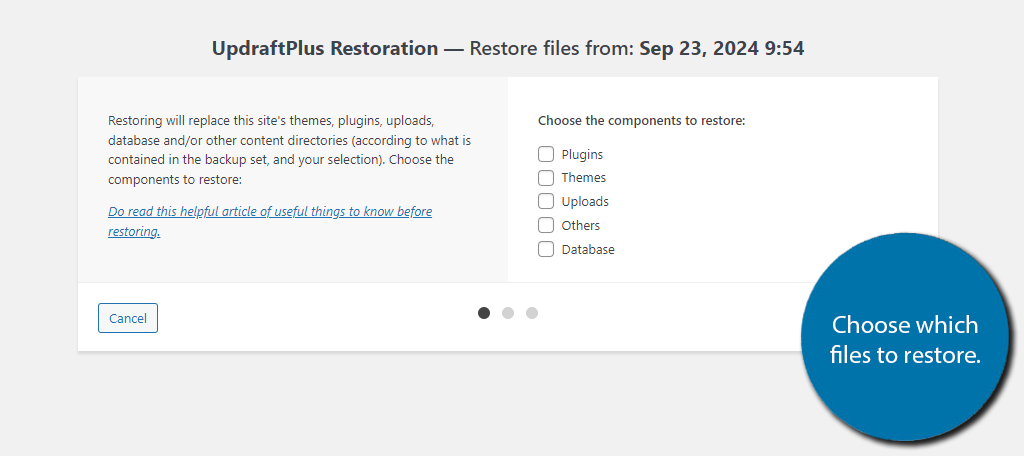 Files Restore