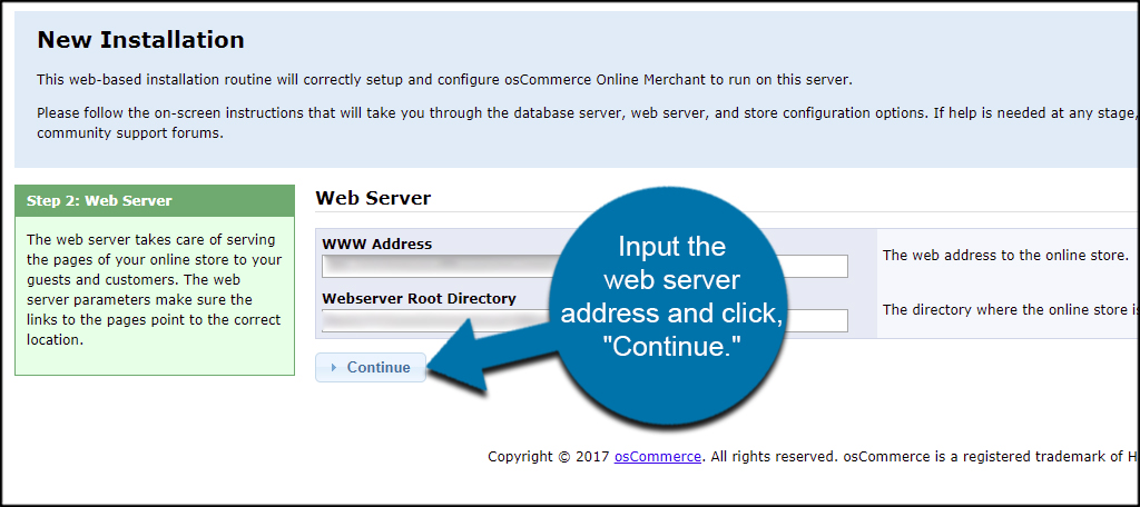 Web Server Address