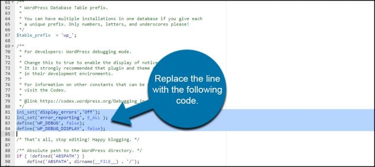 How To Disable WordPress PHP Error Messages - GreenGeeks
