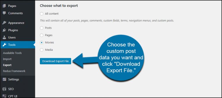 How To Import And Export WordPress Custom Post Types - GreenGeeks