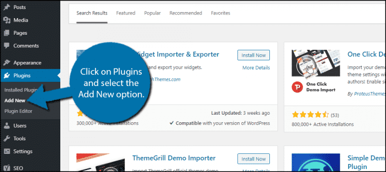 How To Import And Export WordPress Widget Settings - GreenGeeks