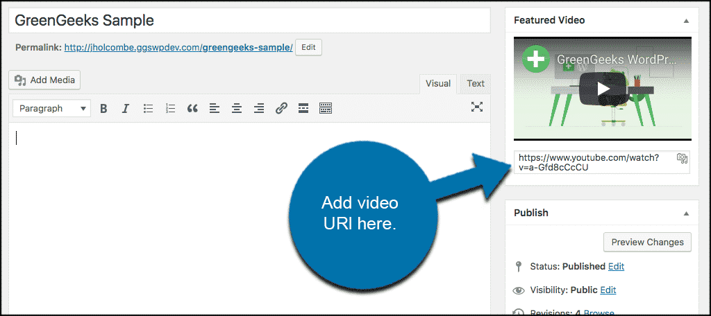 how-to-add-video-thumbnail-images-in-wordpress-greengeeks