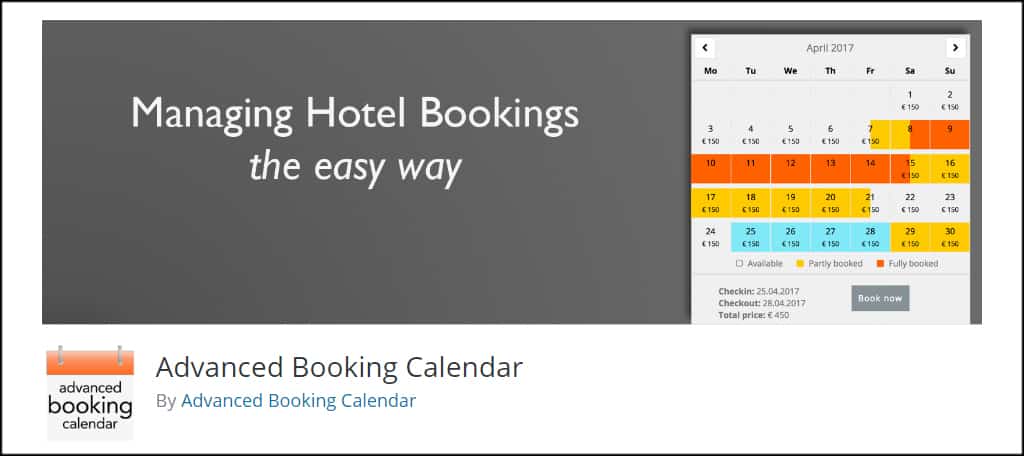 Advanced Booking Calendar