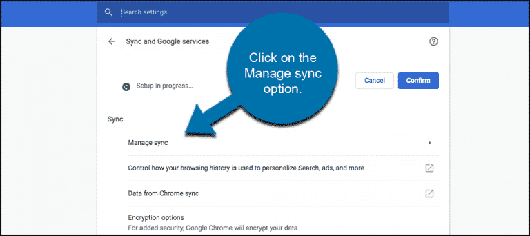 google sync and backup settings cannot login