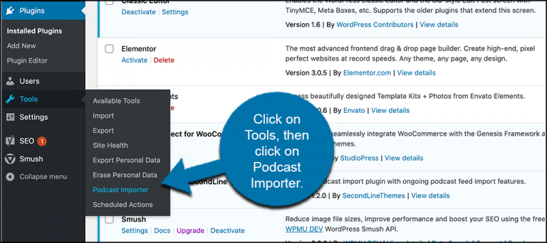 How To Import A Podcast With Podcast Importer SecondLine In WordPress ...