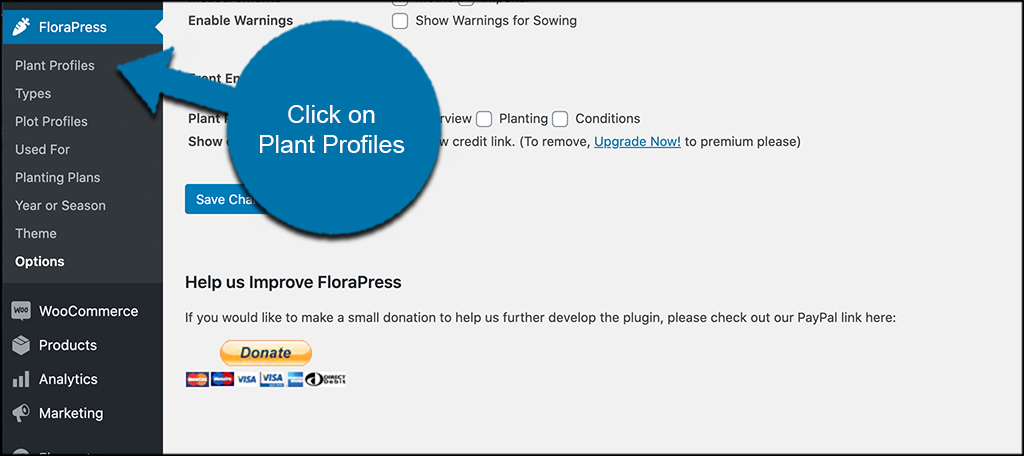 Click plant profiles