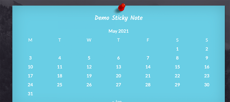 desktop note widget