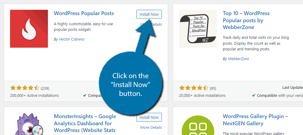 Install WordPress Popular Posts