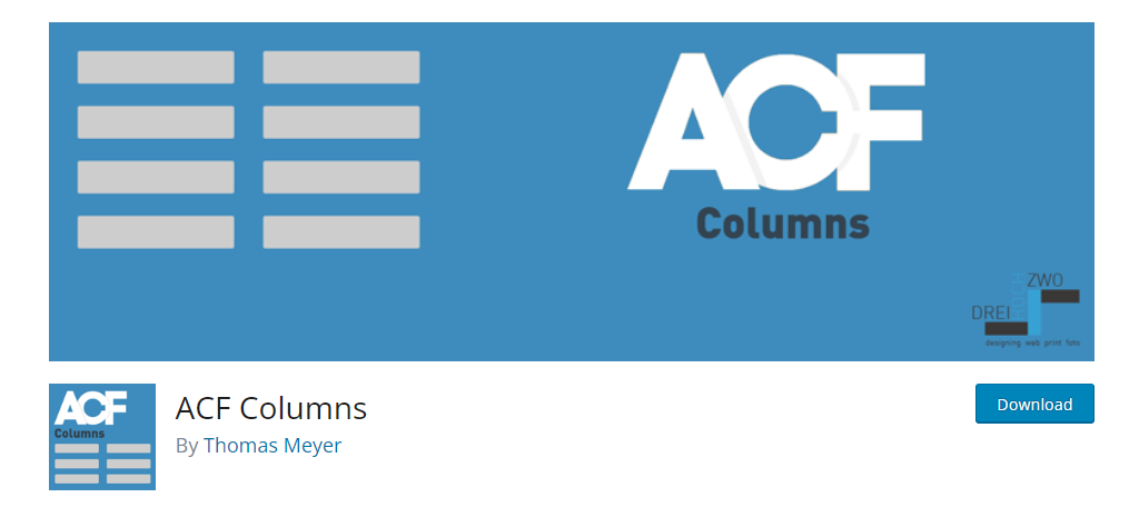 ACF Columns for WordPress