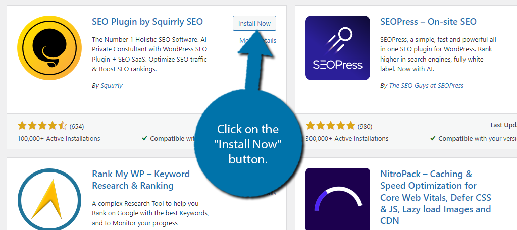 Install Squirrly SEO