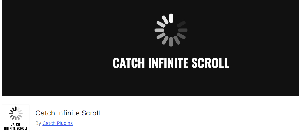 Catch Infinite Scroll for WordPress