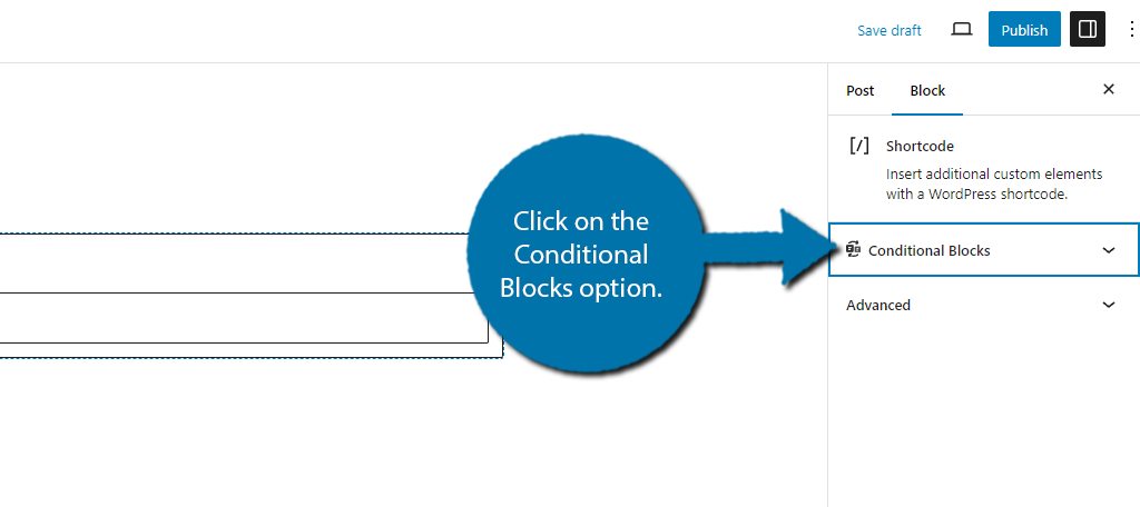 Conditional Blocks