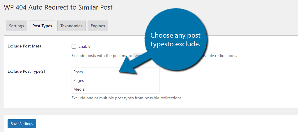 Exclude Post Types from a 404 auto-redirect in WordPress