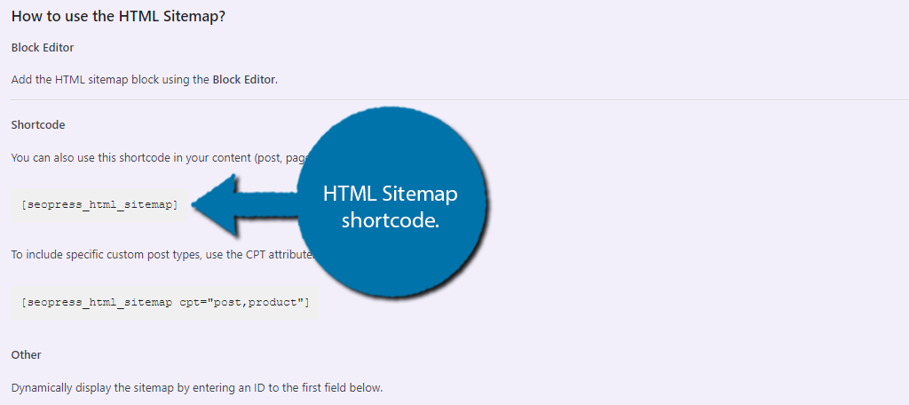 HTML sitemap from SEOPress for WordPress