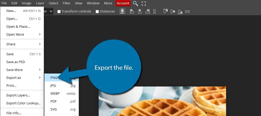 Export the File