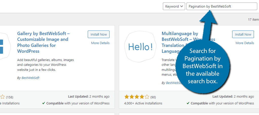 Pagination by BestWebSoft