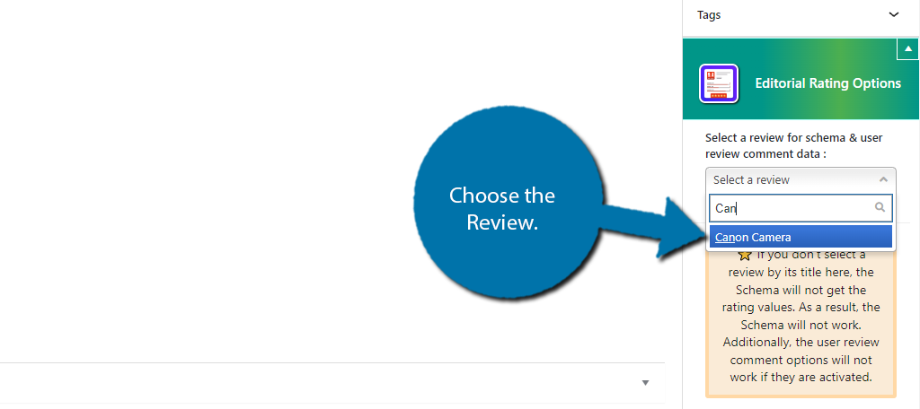 Choose Review from Editorial Rating