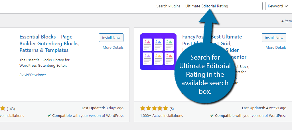 Search for Ultimate Editorial Rating