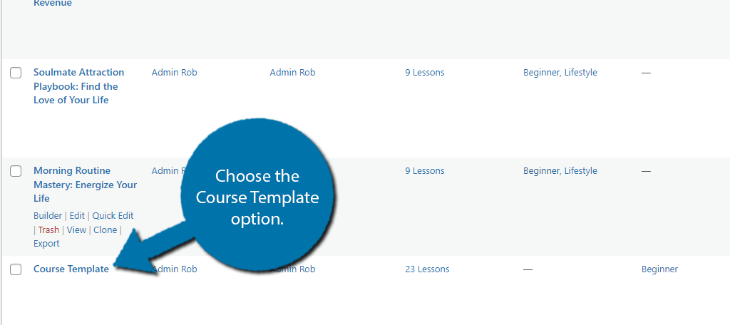 Course Template