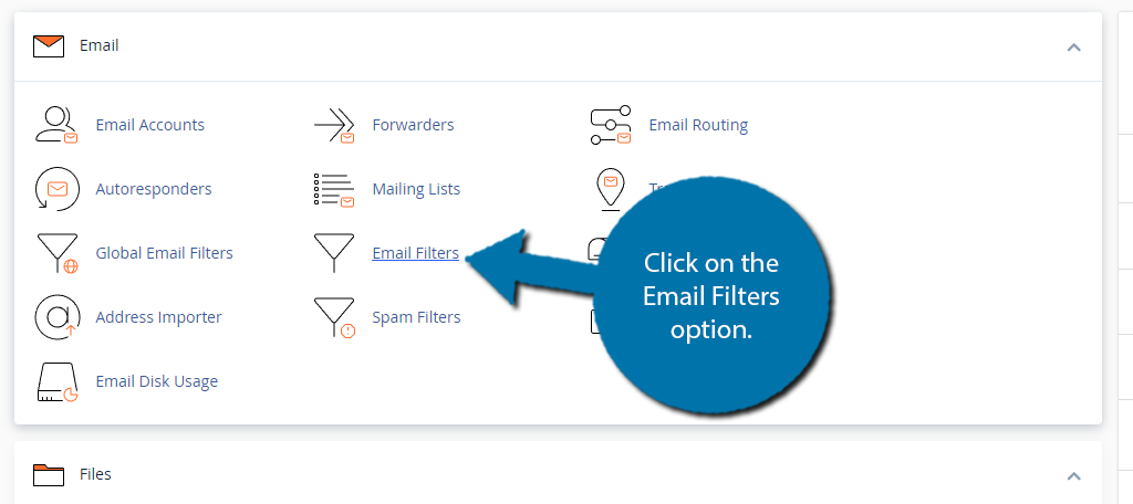 Email Filter in cPanel