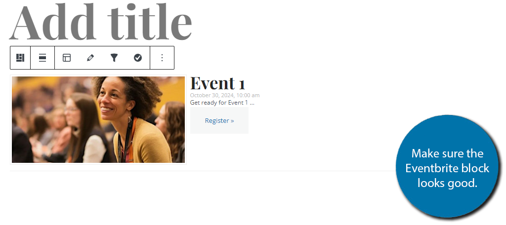 Eventbrite Block