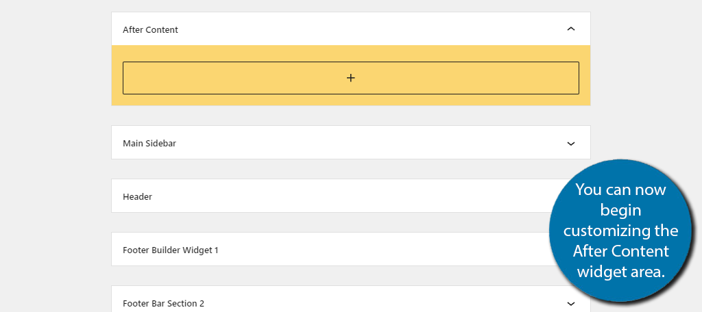 After Content Widget Area