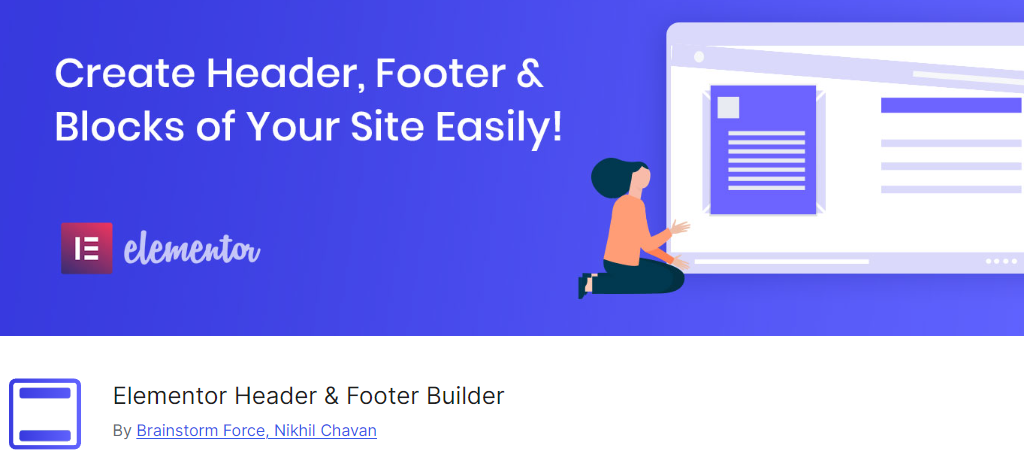 Elementor Header Footer